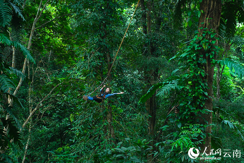 Rainforest hiking boosts economy in township in SW China's Yunnan
