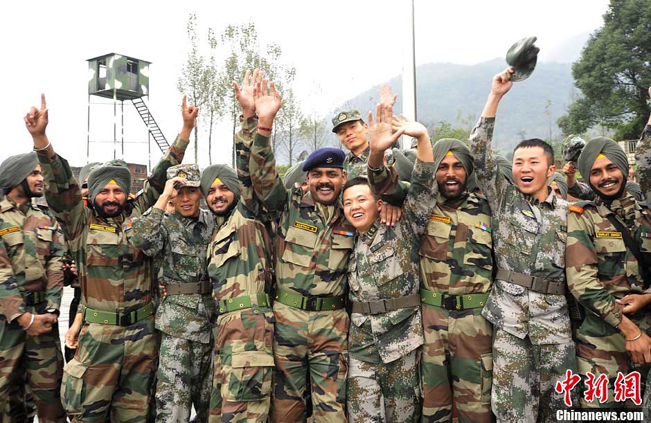 China-India joint anti-terrorism military training concluded