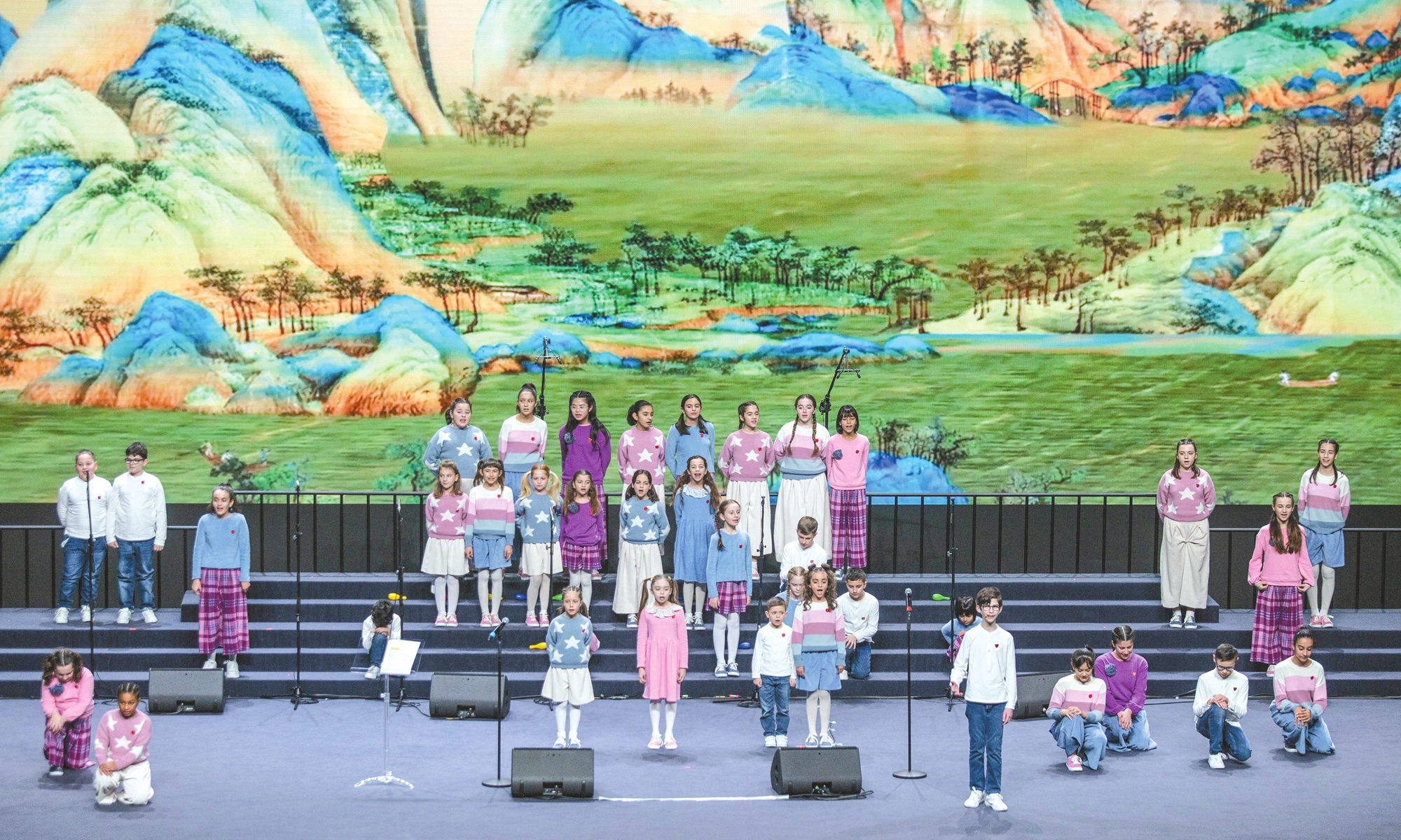 The Little Choir of Antoniano perform in Shanghai on January 1, 2025. Photo: Shan Jie/GT