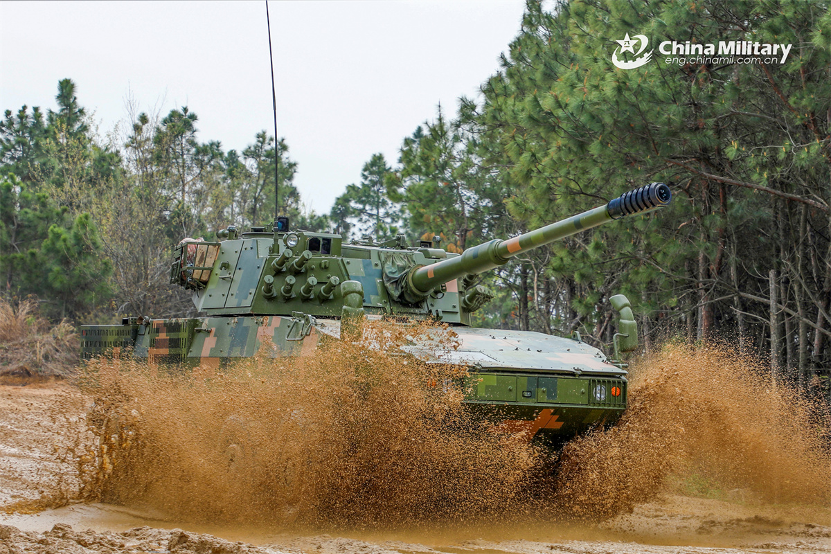 Wheeled armored assault vehicles in live-fire training